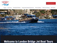 Tablet Screenshot of laughlinboattours.com